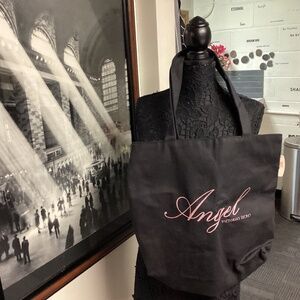 ANGEL BAG. BLACK WITH PINK
